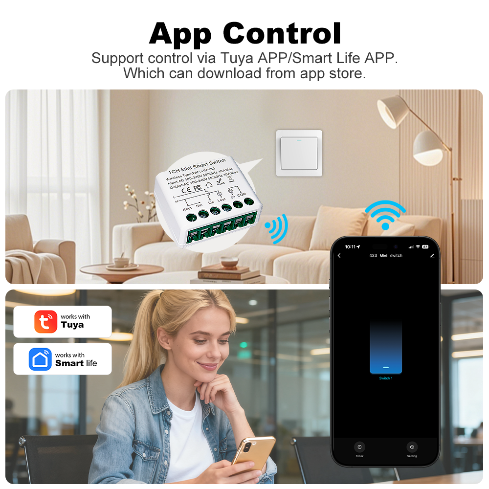 For Tuya WIFI 10A Smart Light  - Home Automation Diy 评论和价格