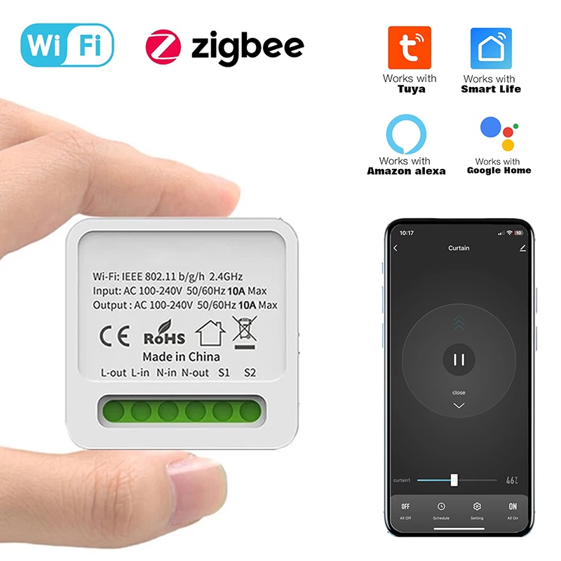 Tuya 16A Mini Wifi Smart Switc - Home Automation Diy 评论和价格