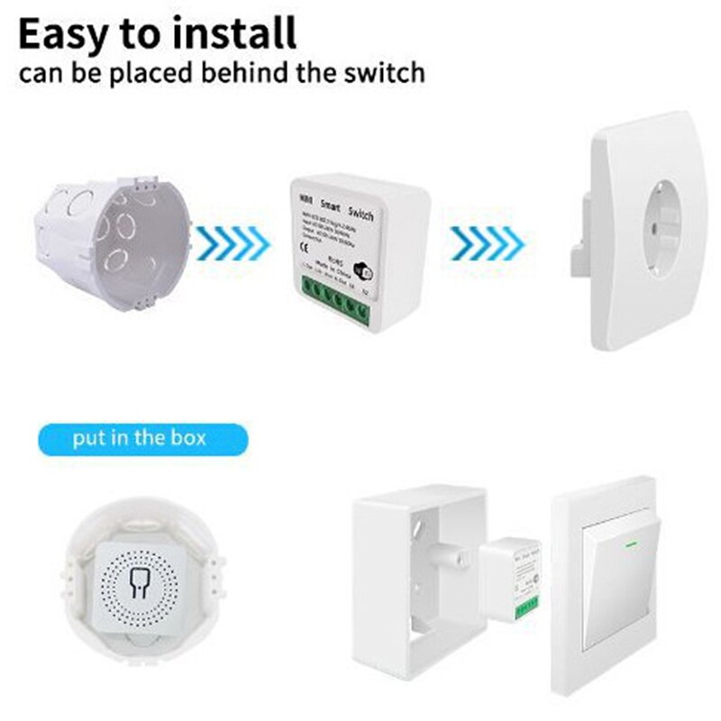 Tuya 16A Mini Wifi Smart Switc - Home Automation Diy 评论和价格
