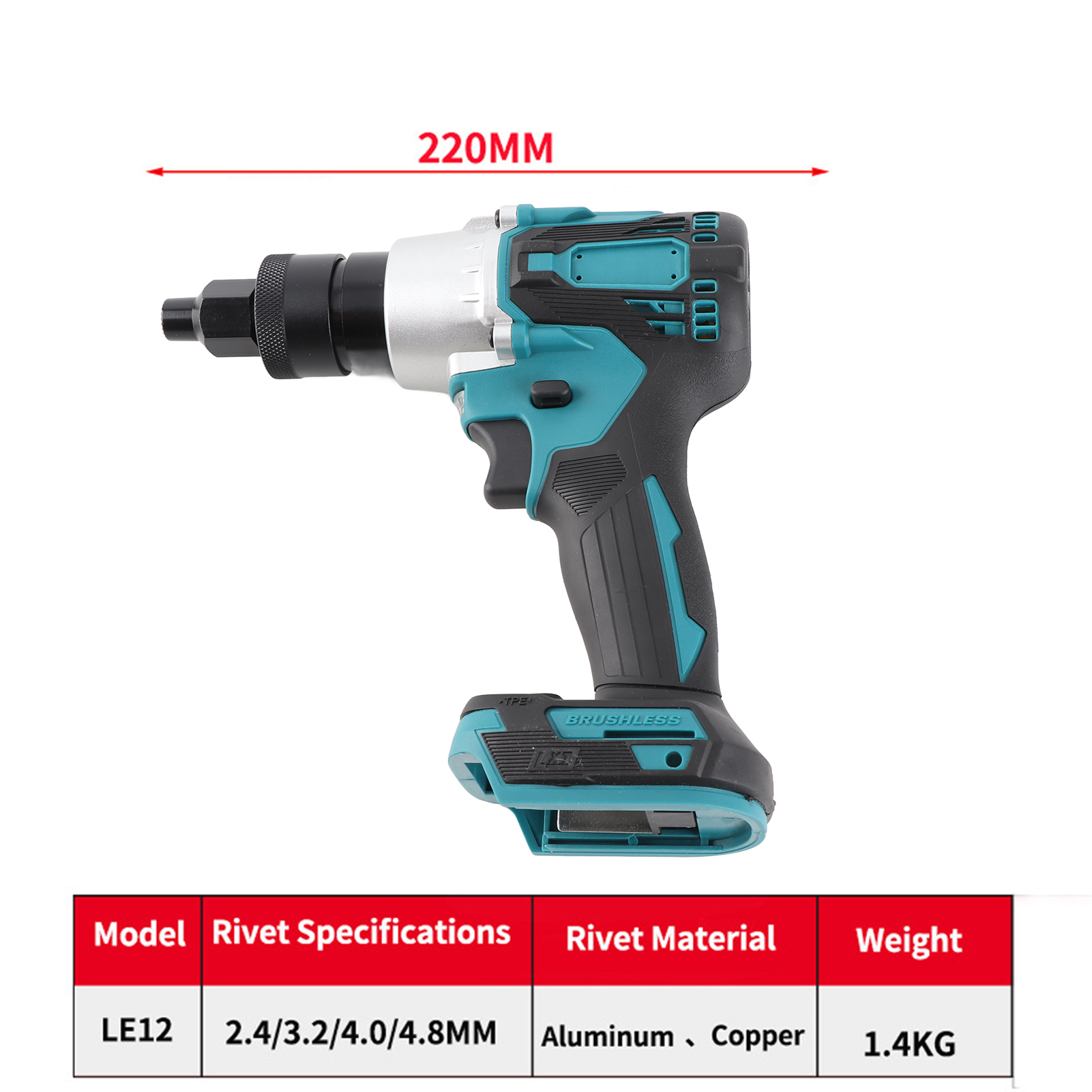 Electric Riveting Gun Brushles - Home Automation Diy 评论和价格