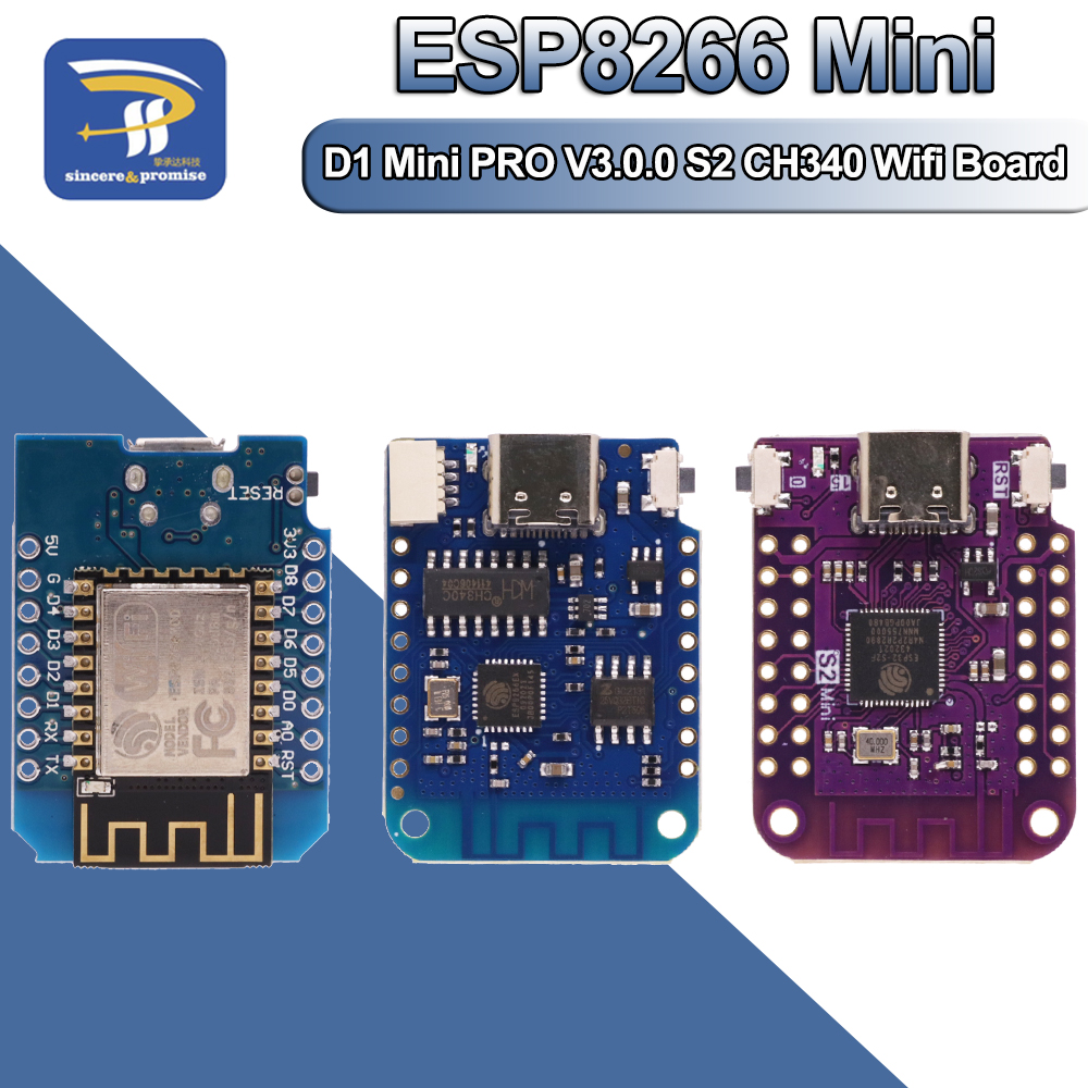 WeMos D1 Mini Pro V3.0 NodeMcu - Esp8266 Nodemcu Board 评论和价格