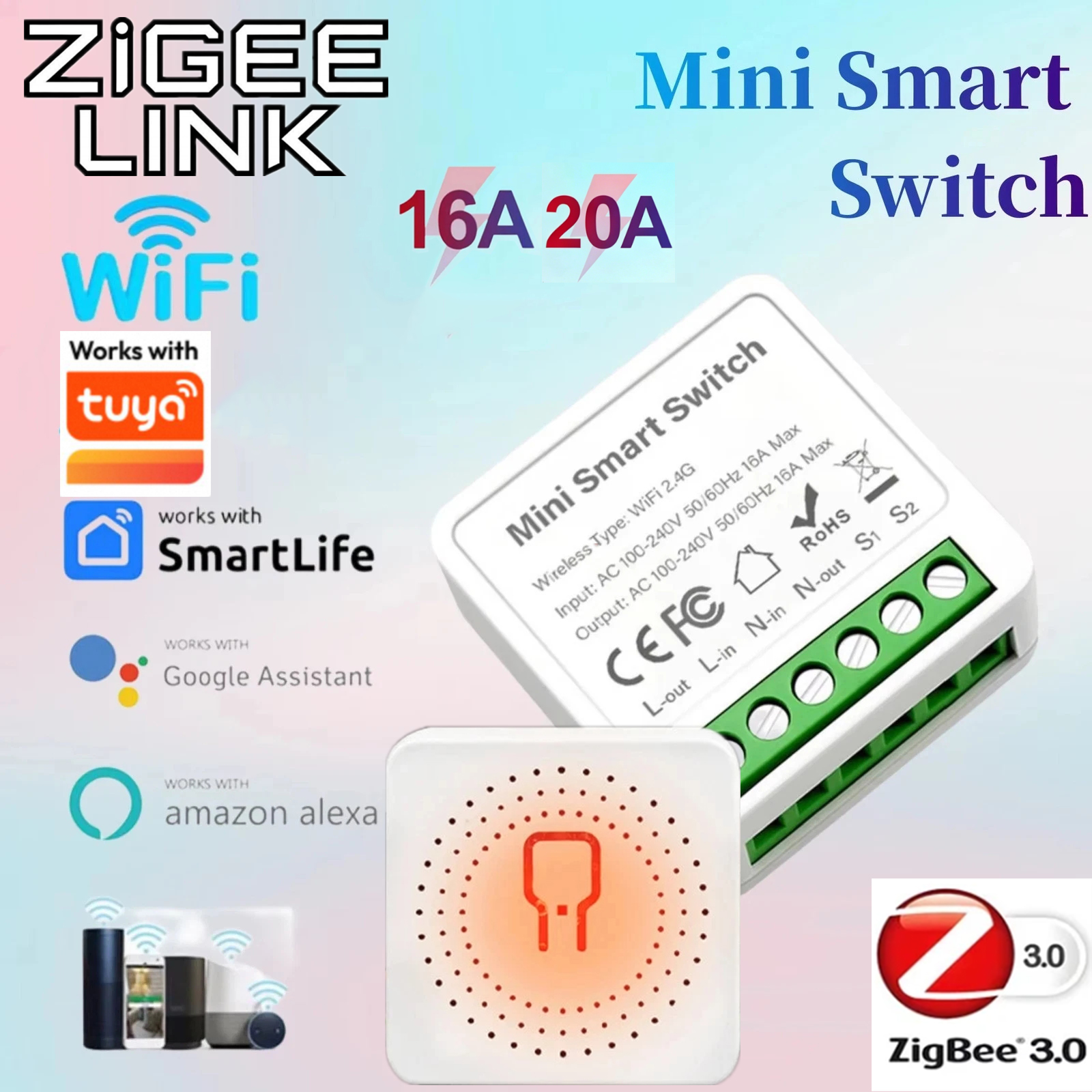 For Tuya Mini Smart WiFi Switc - Home Automation Diy 评论和价格