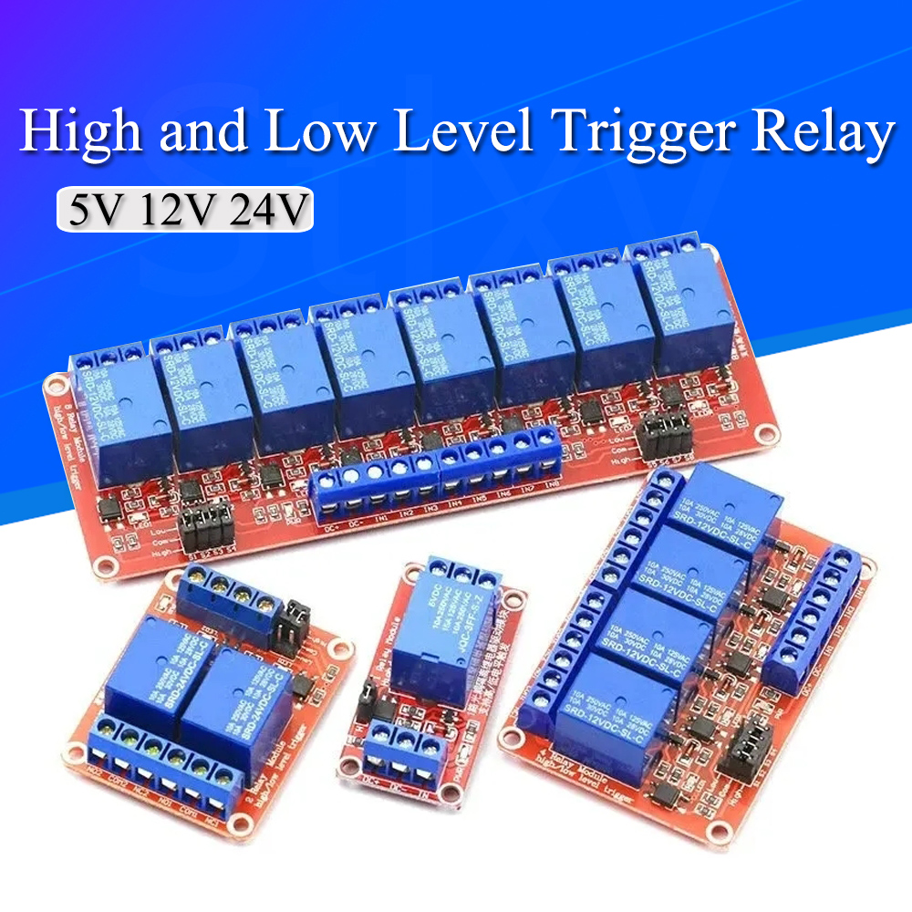 DC 5V 12V 24V 1 2 4 6 8 Channe - Relay 8 Channel Board 评论和价格