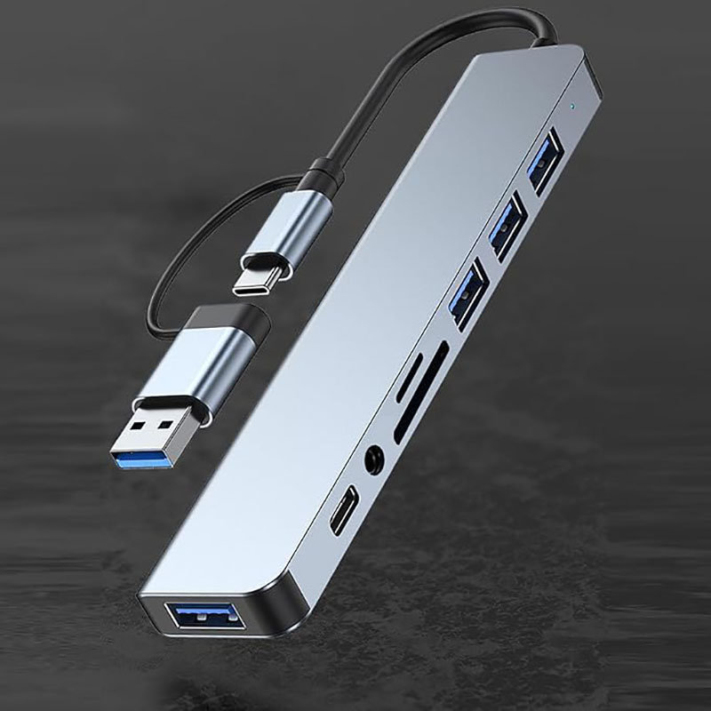 USB C Hub USB Splitter 8 in 1  - Home Assistant Sd 评论和价格