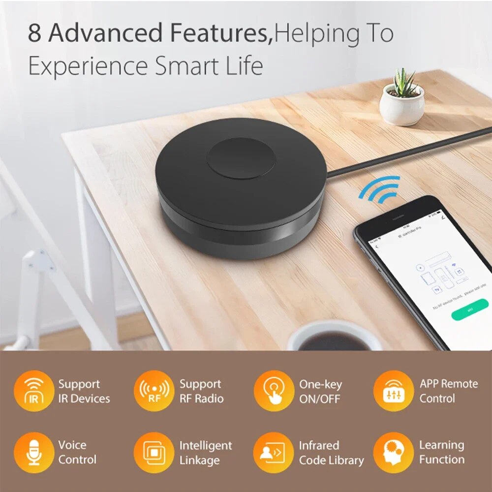Tuya Smart Wifi RF IR Remote C - Ir Blaster Universal 评论和价格